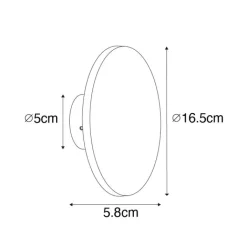 QAZQA Gartenbeleuchtung|Led-Außenleuchten*Moderne Außenwandleuchte rostbraun inkl. LED IP54 - Skyf