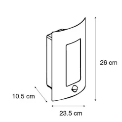 QAZQA Gartenbeleuchtung|Außenwandleuchten*Moderne Außenwandleuchte rostbraun IP44 - Emmerald Classic