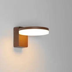 QAZQA Gartenbeleuchtung|Led-Außenleuchten*Moderne Außenwandleuchte rostbraun inkl. LED IP54 - Esmee