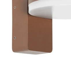 QAZQA Gartenbeleuchtung|Led-Außenleuchten*Moderne Außenwandleuchte rostbraun inkl. LED IP54 - Esmee
