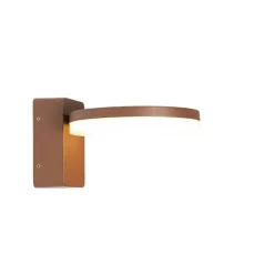 QAZQA Gartenbeleuchtung|Led-Außenleuchten*Moderne Außenwandleuchte rostbraun inkl. LED IP54 - Esmee