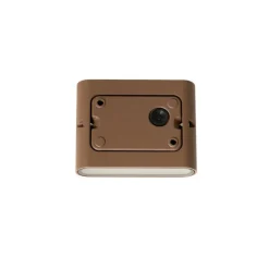 QAZQA Gartenbeleuchtung|Led-Außenleuchten*Moderne Außenwandleuchte rostbraun 11,5 cm inkl. LED IP65 - Batt