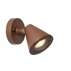 QAZQA Gartenbeleuchtung|Außenwandleuchten*Moderne Außenwandleuchte rostbraun IP44 verstellbar - Ciara