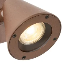 QAZQA Gartenbeleuchtung|Außenwandleuchten*Moderne Außenwandleuchte rostbraun IP44 verstellbar - Ciara