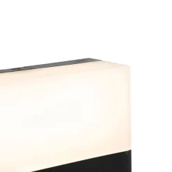 QAZQA Gartenbeleuchtung|Led-Außenleuchten*Moderne Außenwandleuchte schwarz IP44 inkl. LED - Dualy
