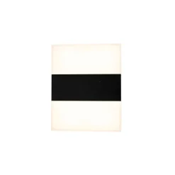 QAZQA Gartenbeleuchtung|Led-Außenleuchten*Moderne Außenwandleuchte schwarz IP44 inkl. LED - Dualy