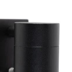 QAZQA Gartenbeleuchtung|Außenleuchten Mit Sensor*Moderne Außenwandleuchte schwarz IP44 mit Dämmerungssensor - Solo