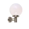 QAZQA Außenwandleuchten|Gartenbeleuchtung*Moderne Außenwandleuchte Stahl Edelstahl IP44 - Sfera