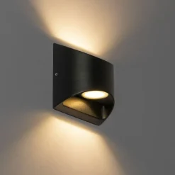 QAZQA Led-Außenleuchten|Außenwandleuchten*Moderne Außenwandleuchte schwarz inkl. LED 2-flammig IP54 - Mal