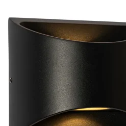 QAZQA Led-Außenleuchten|Außenwandleuchten*Moderne Außenwandleuchte schwarz inkl. LED 2-flammig IP54 - Mal