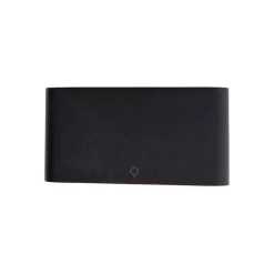 QAZQA Gartenbeleuchtung|Led-Außenleuchten*Moderne Außenwandleuchte schwarz 17,5 cm inkl. LED IP65 - Batt