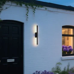 QAZQA Gartenbeleuchtung|Led-Außenleuchten*Moderne Außenwandleuchte schwarz inkl. LED IP54 - Jamal