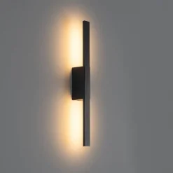 QAZQA Gartenbeleuchtung|Led-Außenleuchten*Moderne Außenwandleuchte schwarz inkl. LED IP54 - Jamal