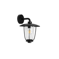 QAZQA Gartenbeleuchtung|Außenwandleuchten*Moderne Außenwandleuchte schwarz mit Klarglas - Khana