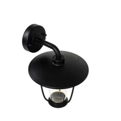 QAZQA Gartenbeleuchtung|Außenwandleuchten*Moderne Außenwandleuchte schwarz mit Klarglas - Khana