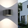 Paul Neuhaus Gartenbeleuchtung|Led-Außenleuchten*Moderne Außenwandleuchte schwarz inkl. LED 2-flammig IP54 - Carla