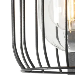 QAZQA Gartenbeleuchtung|Außenwandleuchten*Moderne Außenwandleuchte schwarz IP44 mit Bewegungssensor - Luc