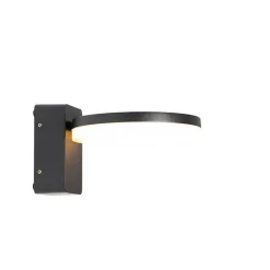 QAZQA Gartenbeleuchtung|Led-Außenleuchten*Moderne Außenwandleuchte schwarz inkl. LED IP54 - Esmee