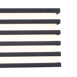 QAZQA Gartenbeleuchtung|Led-Außenleuchten*Moderne Außenwandleuchte schwarz inkl. LED IP65 - Jail