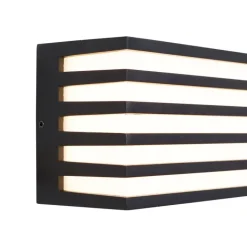 QAZQA Gartenbeleuchtung|Led-Außenleuchten*Moderne Außenwandleuchte schwarz inkl. LED IP65 - Jail