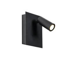 QAZQA Gartenbeleuchtung|Led-Außenleuchten*Moderne Außenwandleuchte schwarz inkl. LED IP54 - Simon