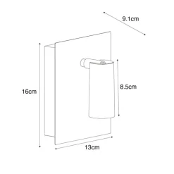 QAZQA Gartenbeleuchtung|Led-Außenleuchten*Moderne Außenwandleuchte schwarz inkl. LED IP54 - Simon
