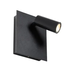 QAZQA Gartenbeleuchtung|Led-Außenleuchten*Moderne Außenwandleuchte schwarz inkl. LED IP54 - Simon