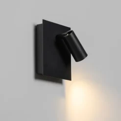 QAZQA Gartenbeleuchtung|Led-Außenleuchten*Moderne Außenwandleuchte schwarz inkl. LED IP54 - Simon