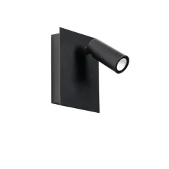 QAZQA Gartenbeleuchtung|Led-Außenleuchten*Moderne Außenwandleuchte schwarz inkl. LED IP54 - Simon