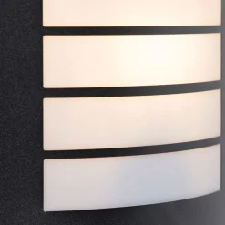 QAZQA Gartenbeleuchtung|Außenwandleuchten*Moderne Außenwandleuchte schwarz IP44 - Miro