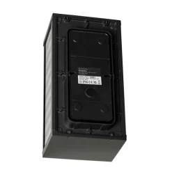 QAZQA Außenwandleuchten|Gartenbeleuchtung*Moderne Außenwandleuchte schwarz mit Rauchglas 26 cm IP44 - Reims