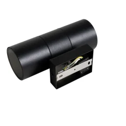 QAZQA Professional Gartenbeleuchtung|Außenwandleuchten*Moderne Außenwandleuchte schwarz 2-flammig AR70 IP44 - Duo