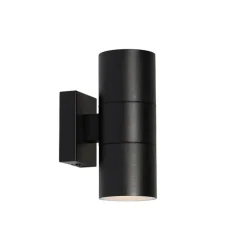 QAZQA Professional Gartenbeleuchtung|Außenwandleuchten*Moderne Außenwandleuchte schwarz 2-flammig AR70 IP44 - Duo