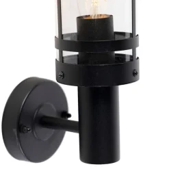 QAZQA Gartenbeleuchtung|Außenwandleuchten*Moderne Außenwandleuchte schwarz IP44 - Gleam