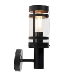 QAZQA Gartenbeleuchtung|Außenwandleuchten*Moderne Außenwandleuchte schwarz IP44 - Gleam