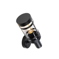 QAZQA Gartenbeleuchtung|Außenwandleuchten*Moderne Außenwandleuchte schwarz IP44 - Gleam