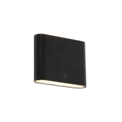 QAZQA Gartenbeleuchtung|Led-Außenleuchten*Moderne Außenwandleuchte schwarz 11,5 cm inkl. LED IP65 - Batt