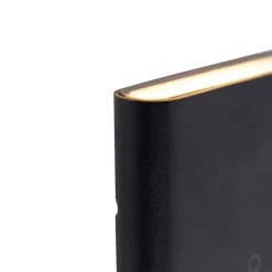 QAZQA Gartenbeleuchtung|Led-Außenleuchten*Moderne Außenwandleuchte schwarz 11,5 cm inkl. LED IP65 - Batt