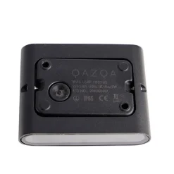 QAZQA Gartenbeleuchtung|Led-Außenleuchten*Moderne Außenwandleuchte schwarz 11,5 cm inkl. LED IP65 - Batt