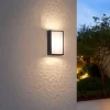 QAZQA Gartenbeleuchtung|Led-Außenleuchten*Moderne Außenwandleuchte Schwarz inkl. LED IP65 - Packet