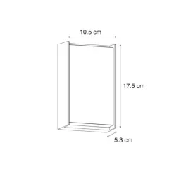 QAZQA Gartenbeleuchtung|Led-Außenleuchten*Moderne Außenwandleuchte Schwarz inkl. LED IP65 - Packet