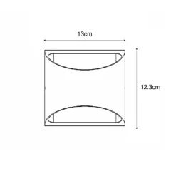 QAZQA Gartenbeleuchtung|Led-Außenleuchten*Moderne Außenwandleuchte weiß inkl. LED 2-flammig IP54 - Mal