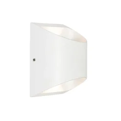 QAZQA Gartenbeleuchtung|Led-Außenleuchten*Moderne Außenwandleuchte weiß inkl. LED 2-flammig IP54 - Mal