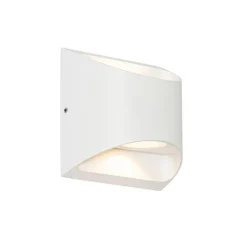 QAZQA Gartenbeleuchtung|Led-Außenleuchten*Moderne Außenwandleuchte weiß inkl. LED 2-flammig IP54 - Mal