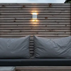 QAZQA Gartenbeleuchtung|Led-Außenleuchten*Moderne Außenwandleuchte weiß 11,5 cm inkl. LED - Batt