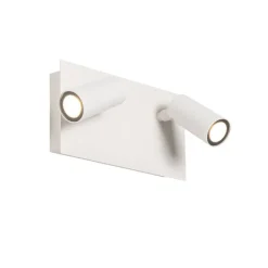QAZQA Gartenbeleuchtung|Led-Außenleuchten*Moderne Außenwandleuchte weiß inkl. LED 2-flammig IP54 - Simon