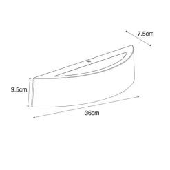 QAZQA Gartenbeleuchtung|Außenwandleuchten*Moderne Außenwandleuchte weiß IP44 - Caz