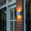 QAZQA Gartenbeleuchtung|Led-Außenleuchten*Moderne Außenwandleuchte weiß 17,5 cm inkl. LED IP65 - Batt