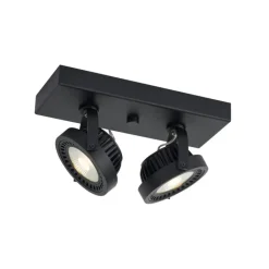 QAZQA Professional Led-Strahler|Led-Deckenleuchten*Moderne Aufbauleuchte schwarz inkl. dimmbarer LED 2-Licht - Apollo