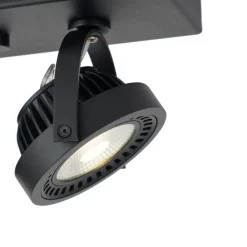 QAZQA Professional Led-Strahler|Led-Deckenleuchten*Moderne Aufbauleuchte schwarz inkl. dimmbarer LED 2-Licht - Apollo